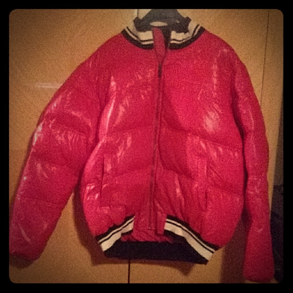 Red Puffy szXL Sean Coat (worn 2x)